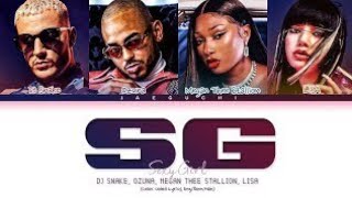 DJ Snake - SG (With Ozuna, LISA (BLACKPINK), Megan Thee Stallion) Lyrics (Color Coded Lyrics)