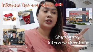 Tim Hortons Interview Questions | Tips and Advice for FCA applicant