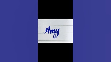 Amy 👌#Cursive #Calligraphy #Handwriting #shorts#viral
