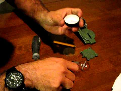 How to repair a US military or other lensatic compass in 5 minutes