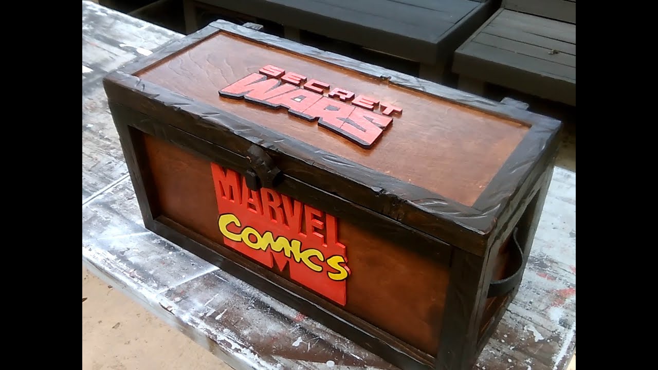 Comic Book storage box / chest / Secret Wars / Marvel / Make Video 