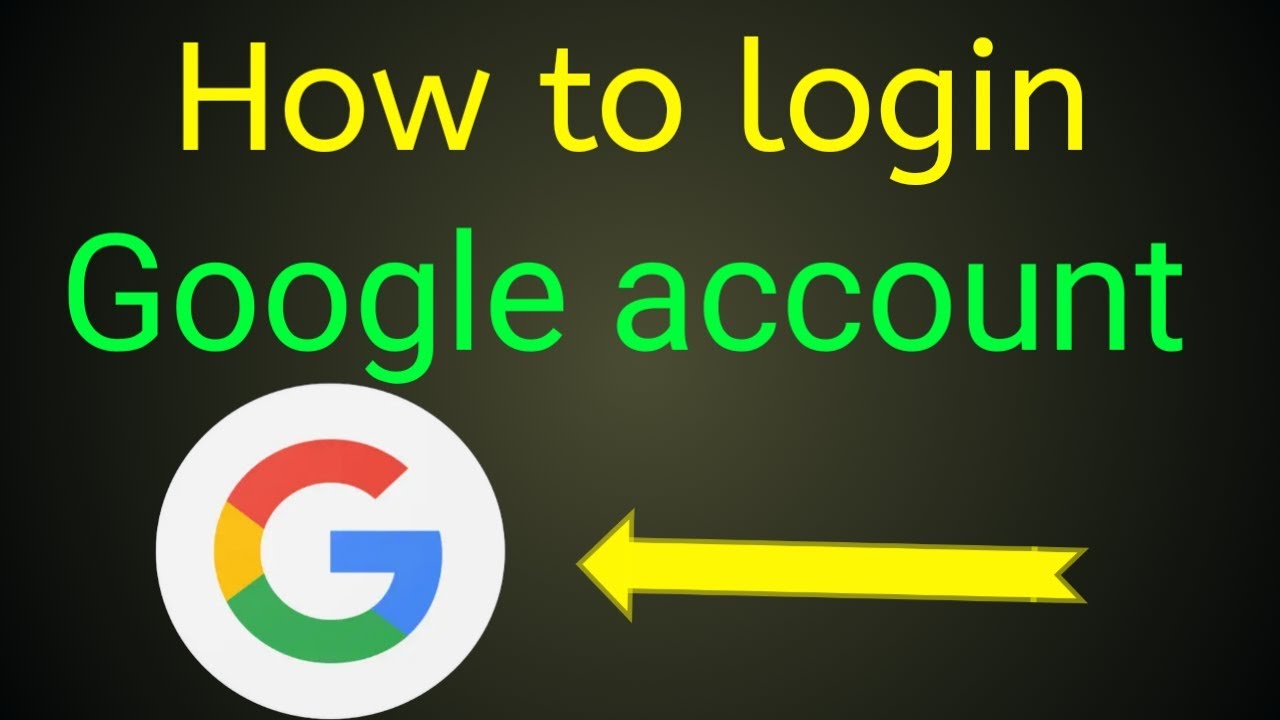 sign into my google account