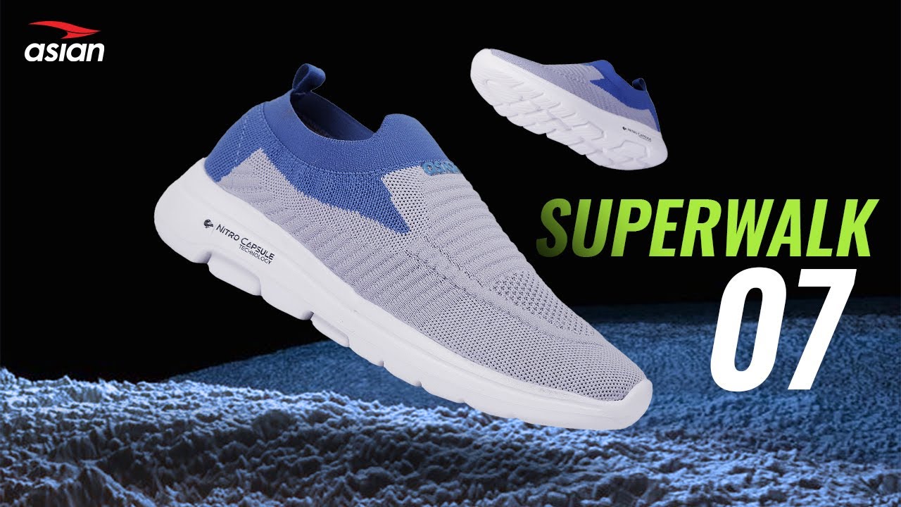 Asian Superwalk07 Running Shoes Soft ElasticFit Technology for