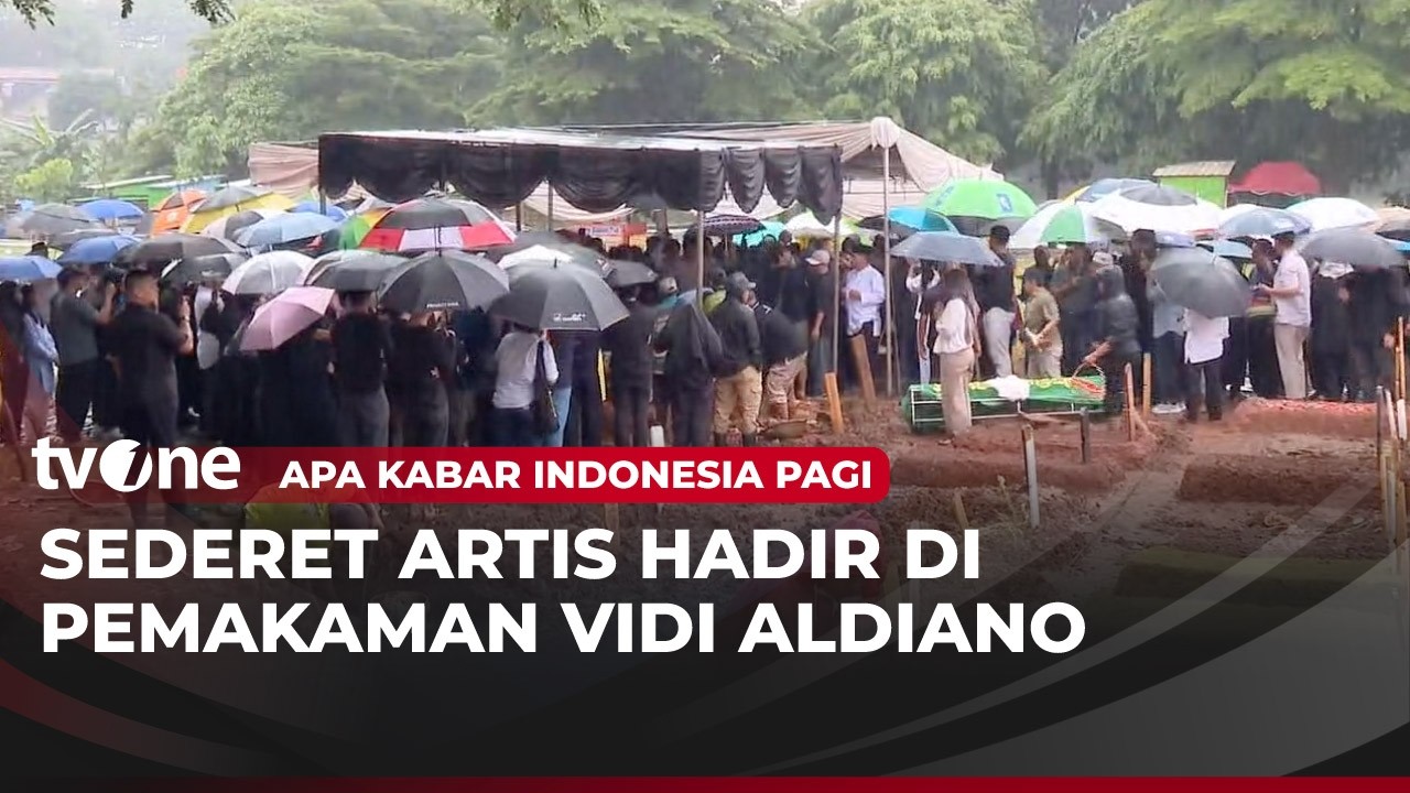 Sejumlah Artis Hadiri Pemakaman Vidi Aldiano di TPU Tanah Kusir | AKIP tvOne