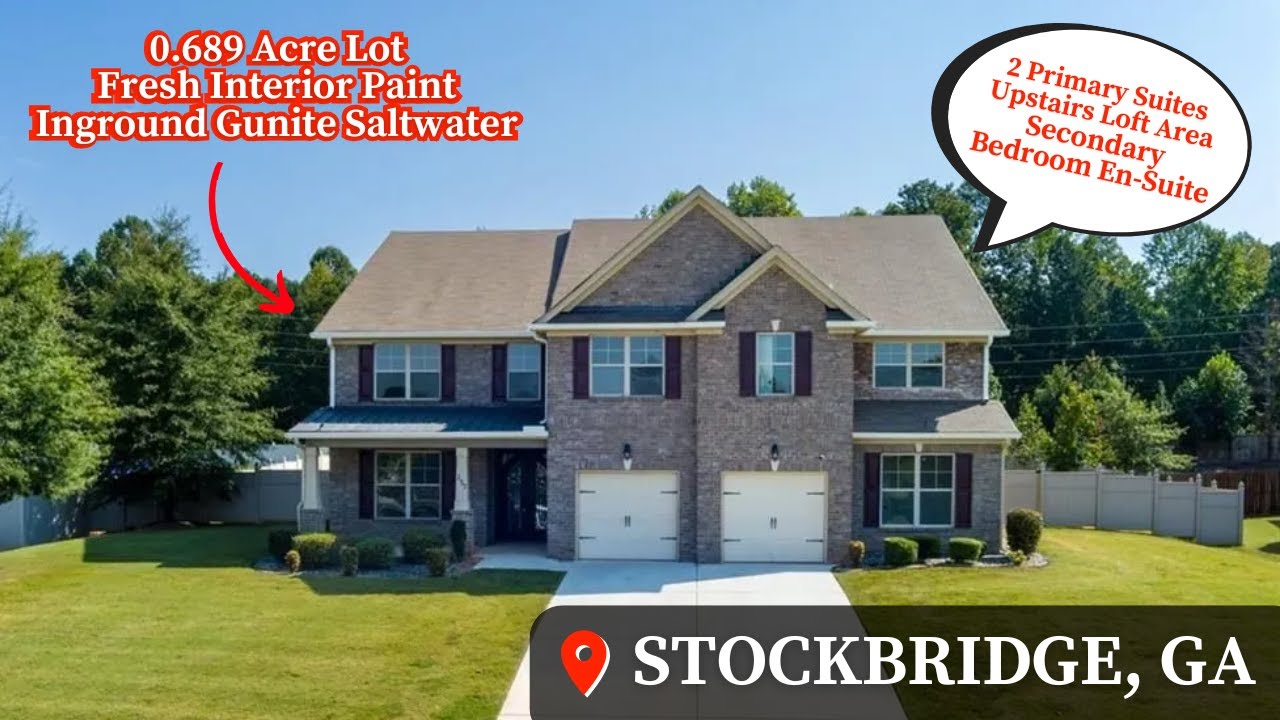 Жизнь в Стокбридже, Джорджия | Огороженный задний двор | Экскурсия по дому | Подземный бассейн из...