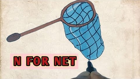 HOW TO DRAW NET //N FOR NET//ALPHABET DRAWING