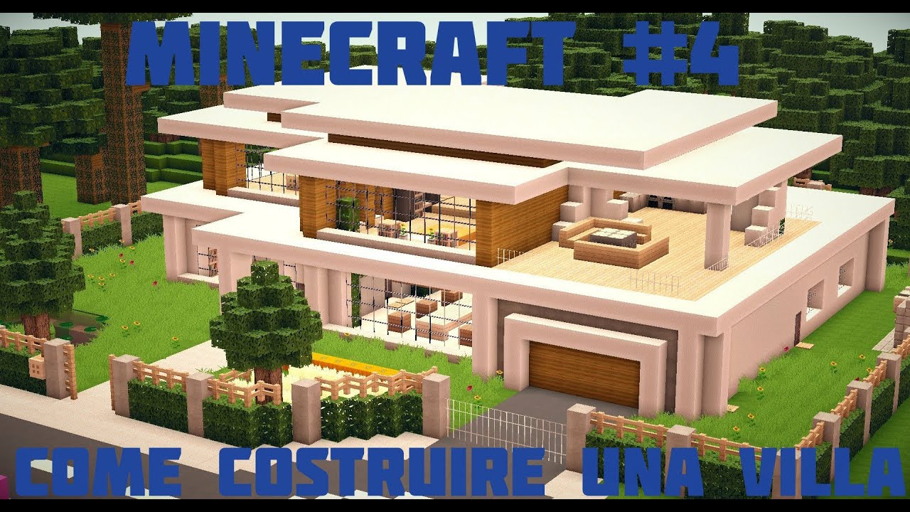 Tutorial minecraft #4 come costruire una villa spettacolare ...