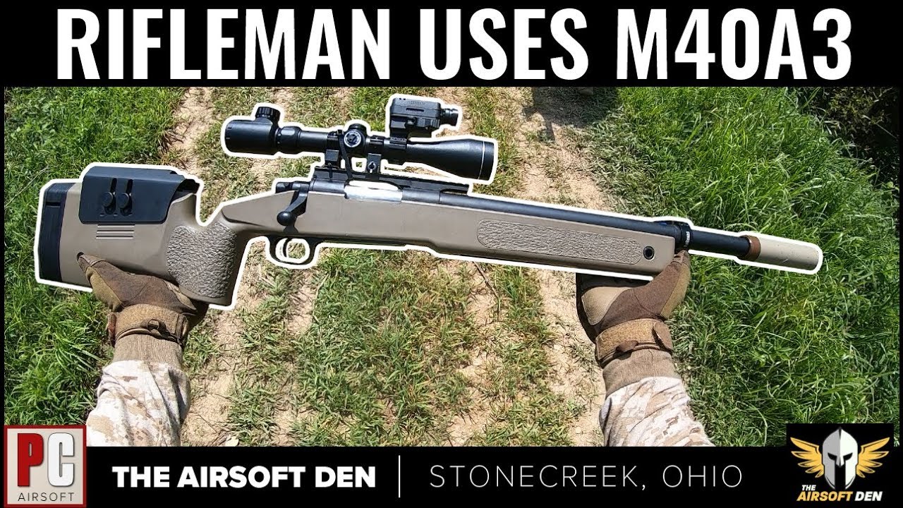 Rifleman Uses an M40A3 | S&T Pre-Upgraded Sniper Rifle