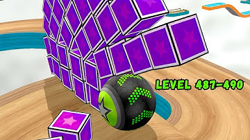 FAST SPEED BALL RUN🔥Going Balls Gameplay Level 487-490😍