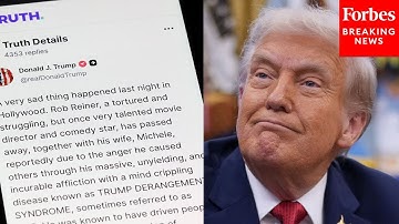 COMING UP: Trump Holds Public Event After Shocking Post About Rob Reiner