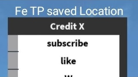 Fe TP saved Location! working!