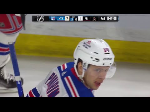 Artemi Panarin's 4 (1+3) points vs Coyotes, ties Messier's record (30 mar 2024)