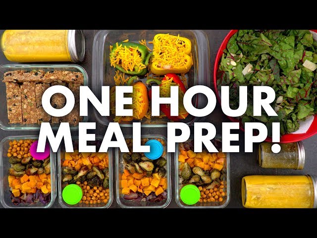 How To Meal Prep 4 Different Lunches In Under 1 Hour 