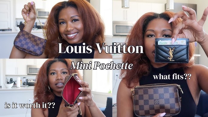 Chanel COMPARISONS Vanity Cosmetic Pouch VS LV Mini Pochette 21C Rose  Claire Unboxing #luxurypl38 