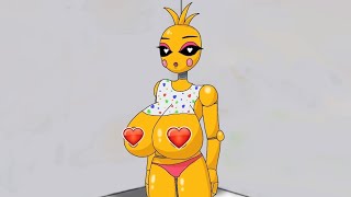 Toy Chica Breast and Butt Expansion Animation