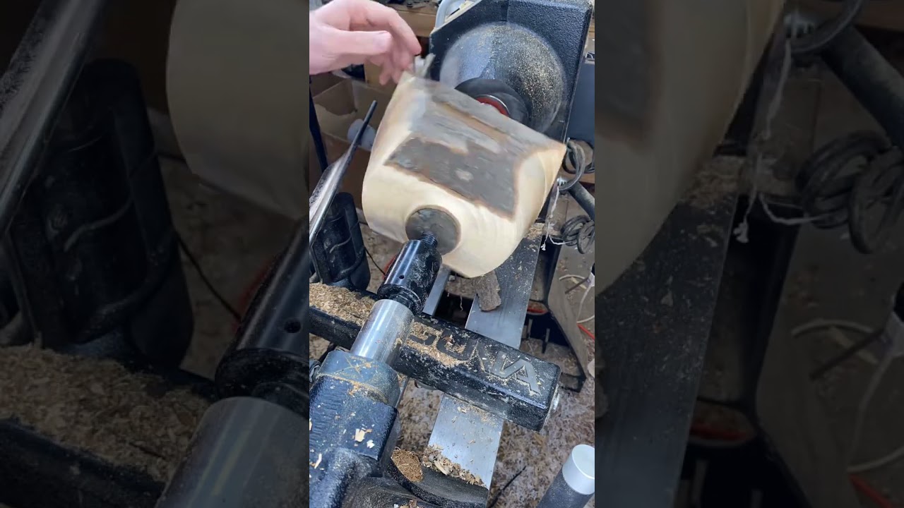 Shaping a waste block