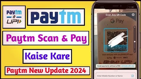 Paytm se qr code scan karke kaise payment kare | How to payment scan qr code by paytm | YTe Smart