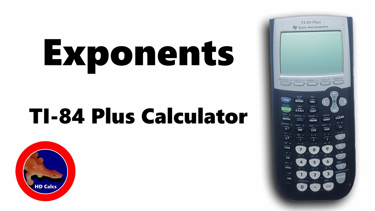 How To Solve Exponents On The TI 84 Plus Calculator YouTube