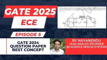 GATE 2024 ECE/EE/IN NETWORK THEORY SOLUTIONS | TRANSIENT ANALYSIS GATE 2025 #gate2025 #ece #gate2026