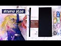 Testing Out a New Sketchbook &amp; Experimenting with Watercolour | Studio Vlog