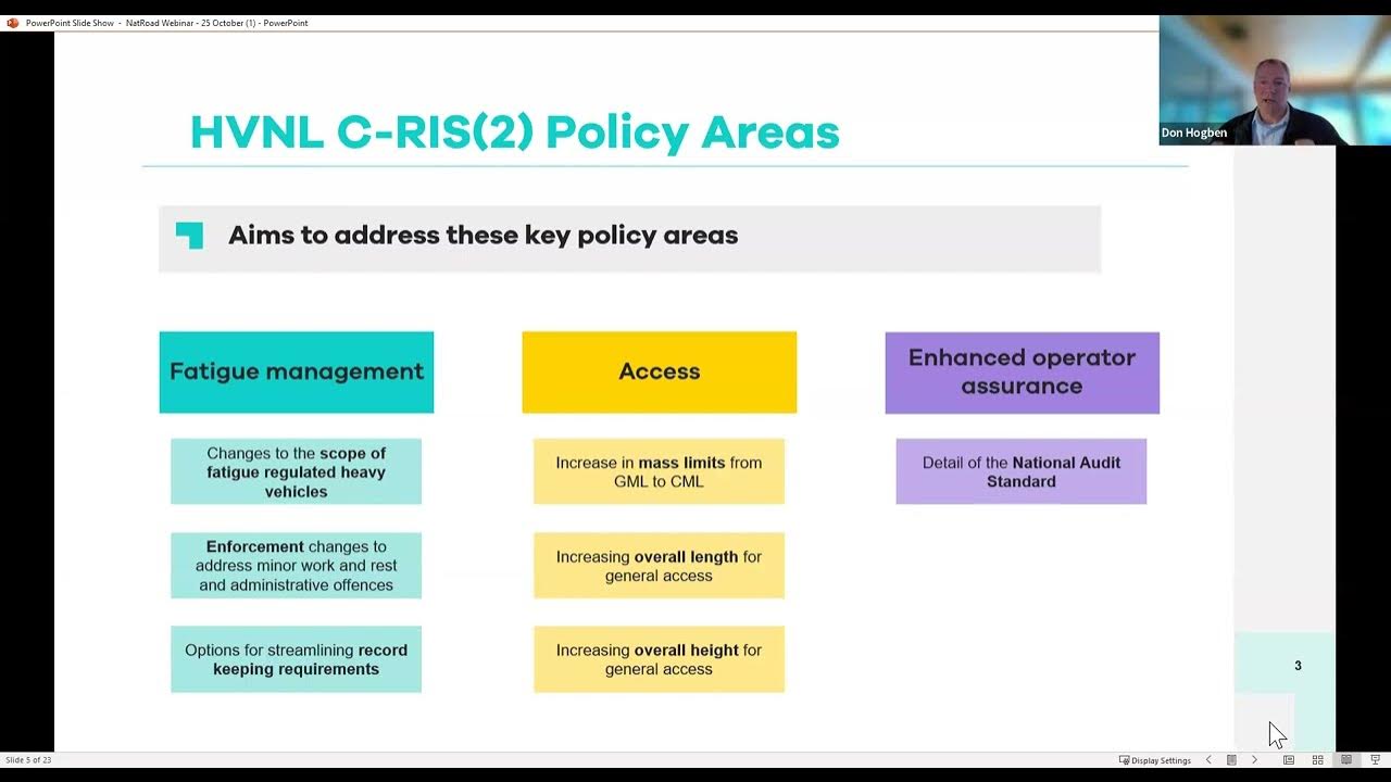 NTC information session Heavy Vehicle National Law CRIS YouTube