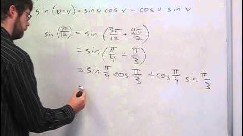 Trigonometry - Angle Sum and Difference Formulas (3)