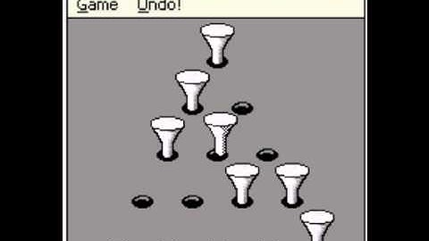 Peg Game (Triangle, 10 Pegs) Solution