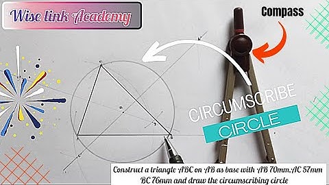 How to circumscribe circle in a triangle (Technical drawing)