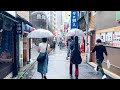 【4K】Tokyo Walk - Shibuya Sudden Heavy Rain, Thunderstorm, Hail (July.2021) 【Japan】