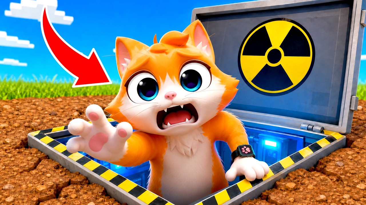 Building SECRET UNDERGROUND BASE!! in I AM CAT VR