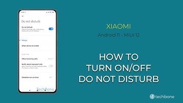 Turn on/off Do Not Disturb - Xiaomi [Android 11 - MIUI 12]