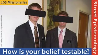 Street Epistemology with LDS Missionaries - Elder Hawkes and Hokanson