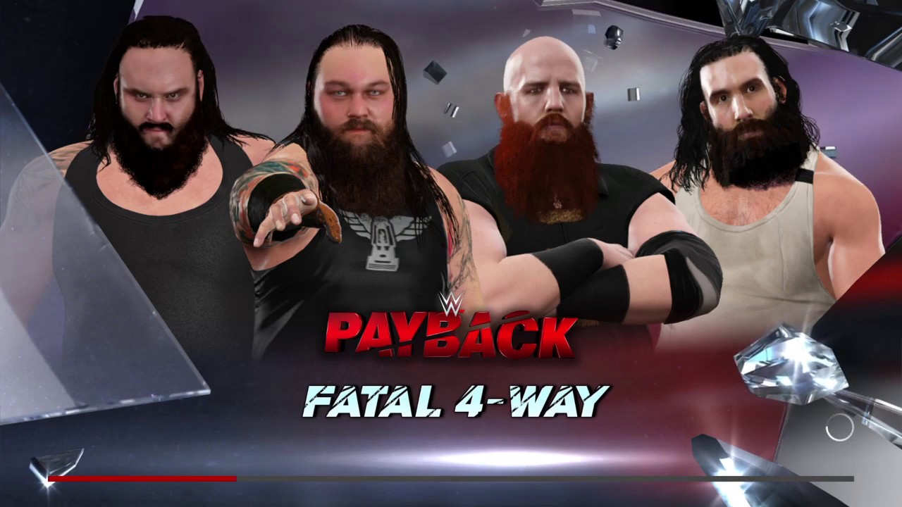 Bray Wyatt Vs Luke Harper Vs Braun Strowman Vs Erick Rowan Fatal 4 Way Wwe 2k17 Simulation