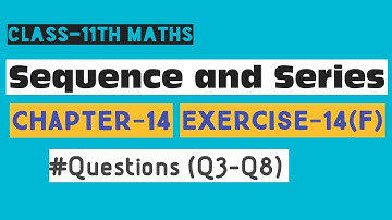 Sequence and Series Class 11 Maths | O.P Malhotra | G.P | Chapter 14 | Ex-14(f) Q3 to Q8