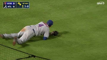 NYM@ATL: Flores turns a clutch double play in the 9th