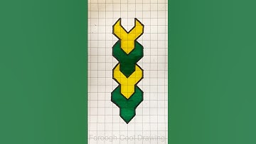 Easy Geometric Pattern 🌈 #shorts #shortvideos #art #drawing #easy #geometric #3dillusiondrawing