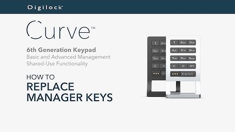 How to Replace Manager Keys | Curve Keypad | Shared Use