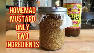 Home-made Mustard with Only Two Ingredients / One Minute Cooking / 1分で自家製マスタード　材料は2つ！