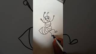 honey bee🍯🐝#my #creative #easydrawing #honeybee #art #artist #tutorial #trending #viral#shorts