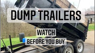 Dump trailer Buying Dump trailer. info for new buyers