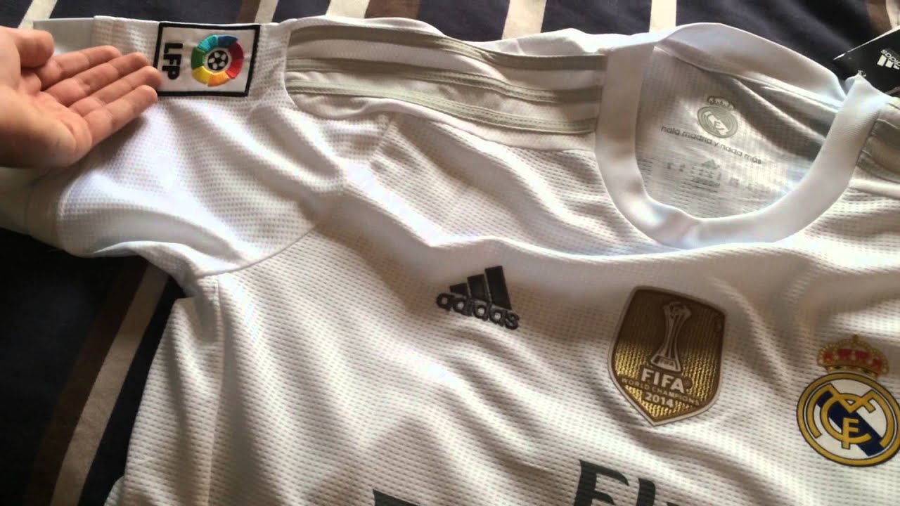 gogoalshop.com review of 15-16 Real Madrid home Kit - YouTube