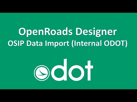 OSIP Data Import (Internal ODOT)