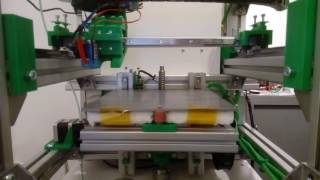 first test of Z-axis of self-made xy-core 3D-printer