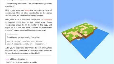 Swift Playgrounds: Island Builder