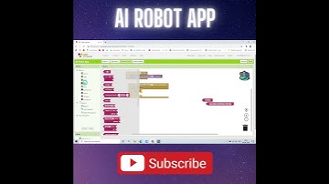 Create AI Robot Mobile App || MIT App Inventor || By Krishna Raghavendran #shorts
