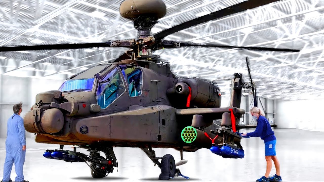 Apache Helicopter Factory: USA Manufacturing process Apache Longbow AH ...