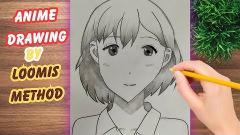 Anime Girl Drawing Tutorial for Beginners (Loomis Method Guide)