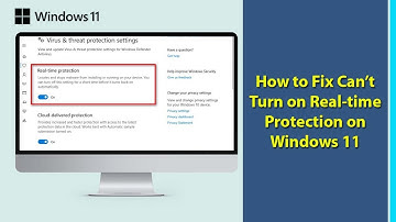 How to Fix can’t turn on Real-time Protection on Windows 11 | Windows Defender Real time Protection