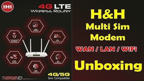 🔥H&H B525 4G/5G LTE Multi Sim Supported Modem Unboxing Video🔥 Brother Computers 👉 9600663744 | BCTM