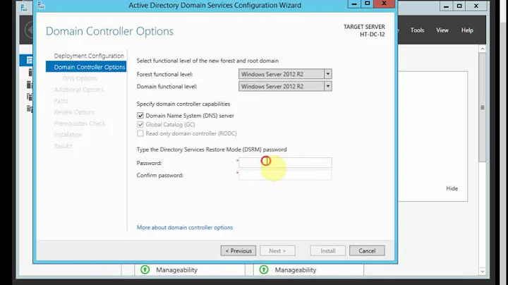 Nâng cấp domain controller trên windows server 2012